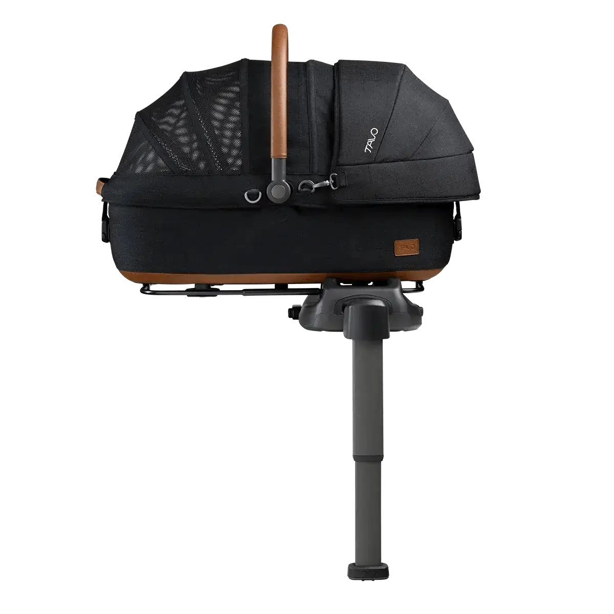 Tavo Maeve™ M Onyx / Rigid Handle - Gondola z Bazą ISOfix Czarna